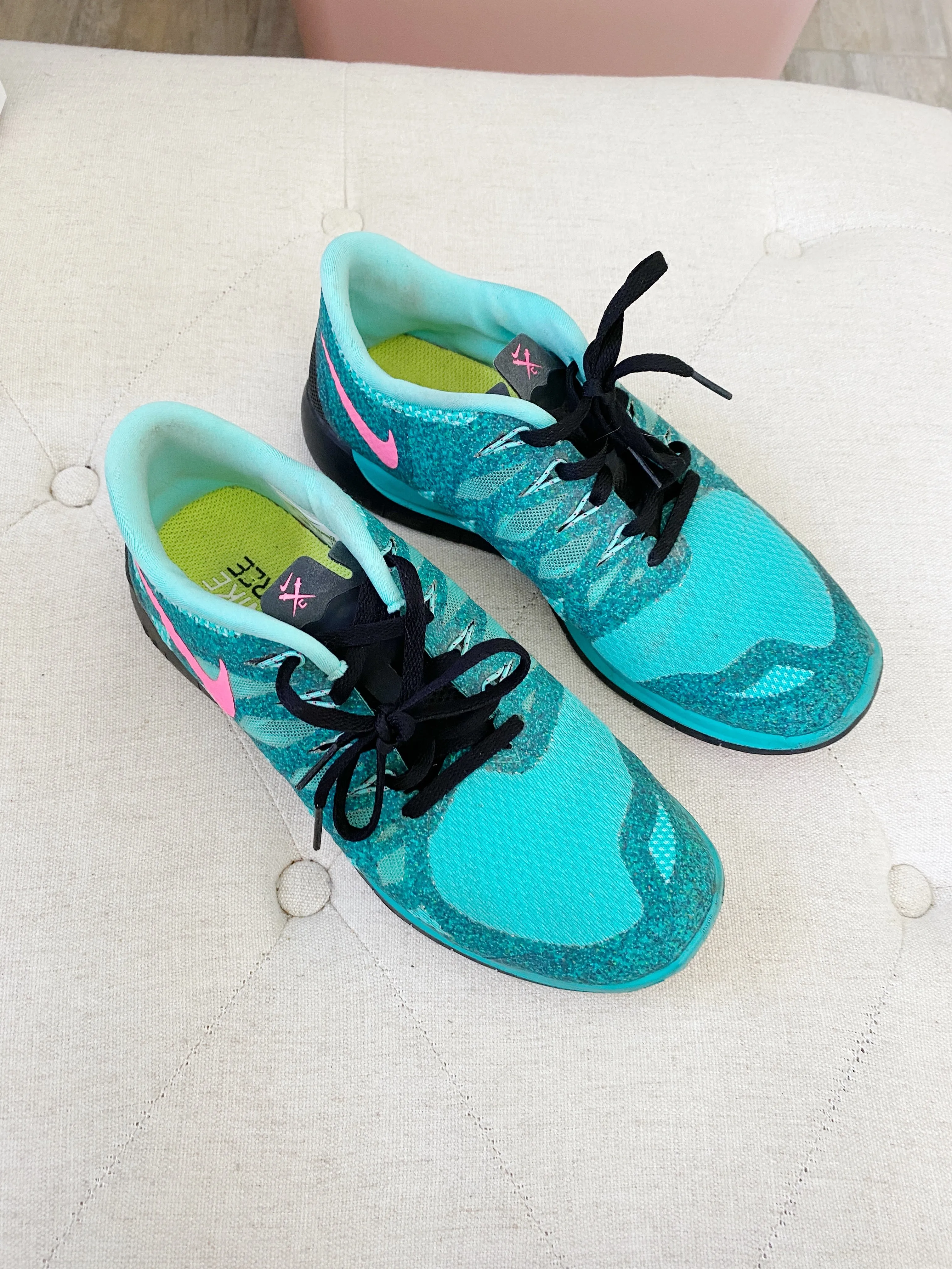 NIKE Free 5.0 Teal Sneakers Women's 8