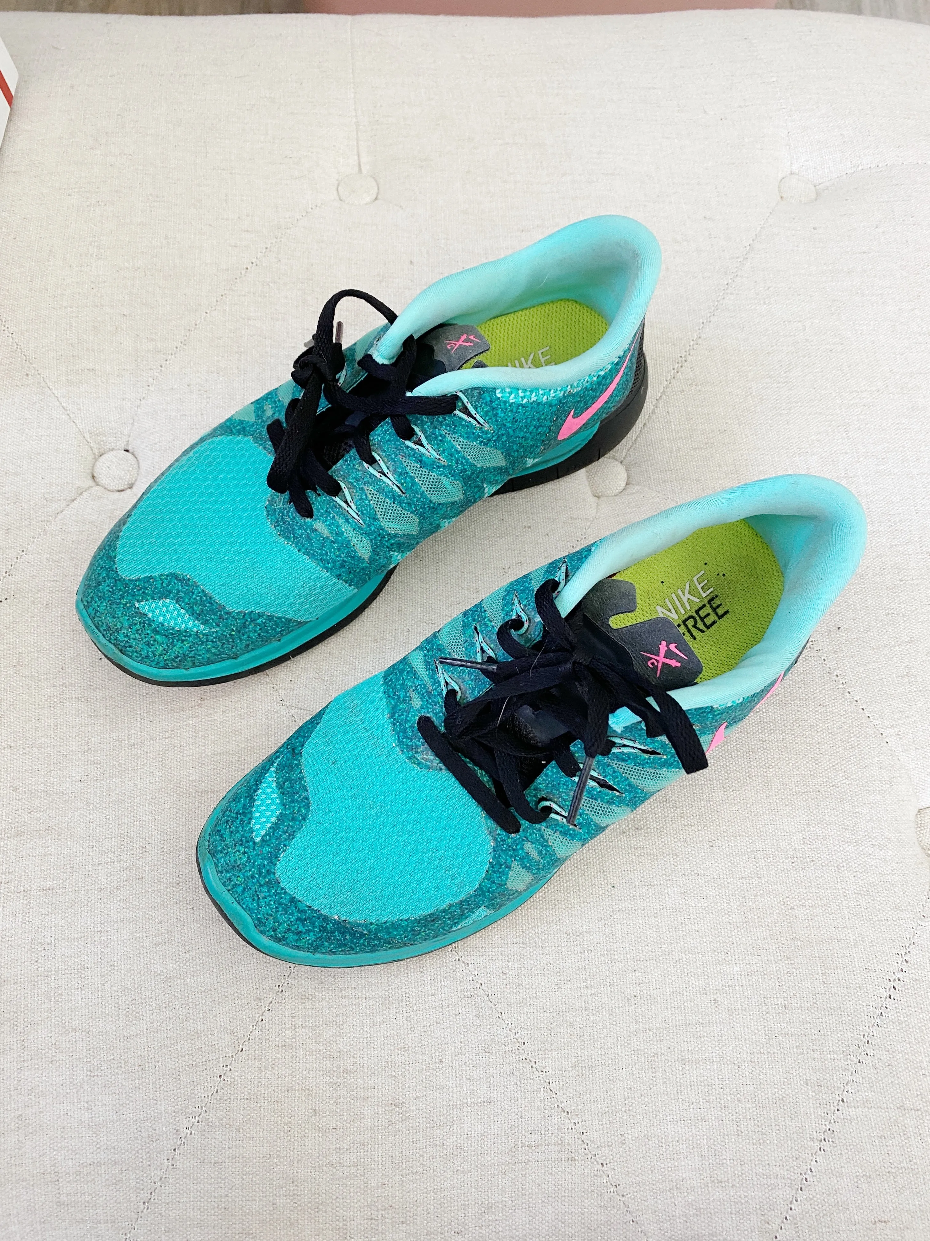 NIKE Free 5.0 Teal Sneakers Women's 8