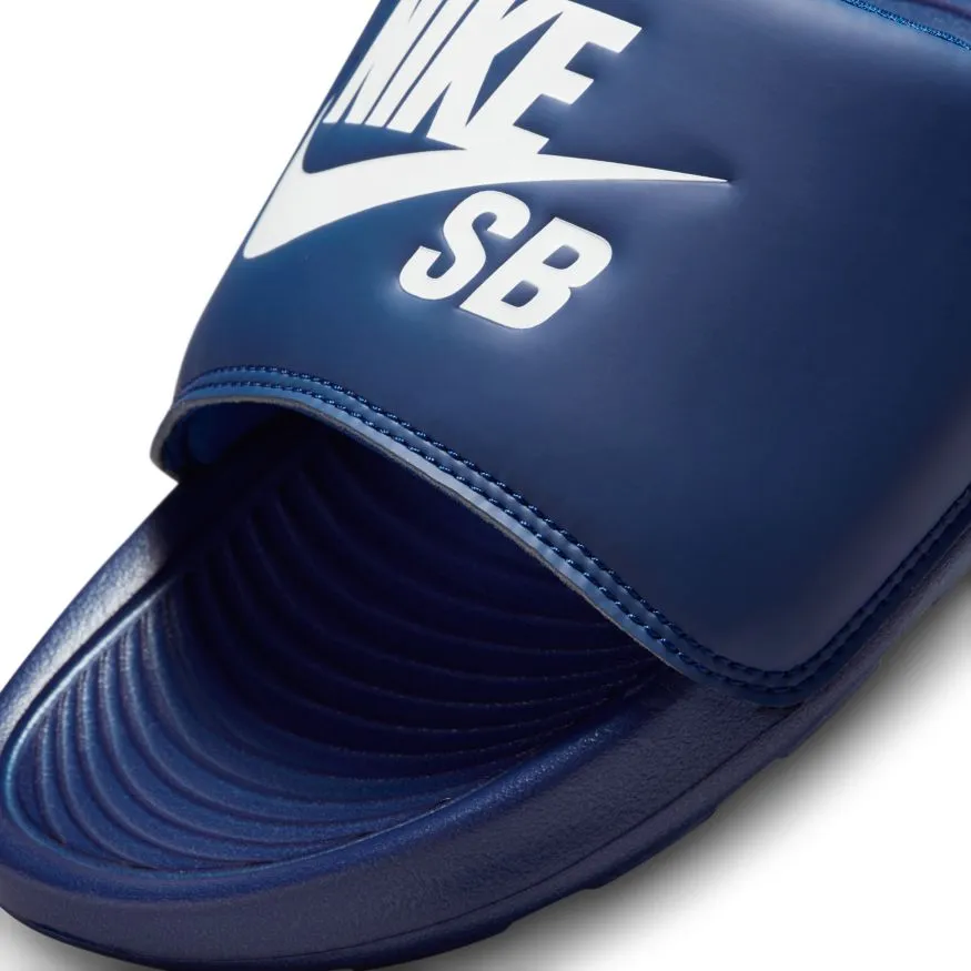 Nike SB Victori One Slides - Deep Royal Blue/White-Deep Royal Blue