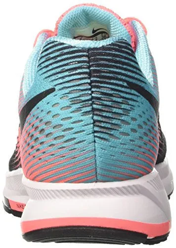 NIKE WOMENS AIR ZOOM PEGASUS 33 BLACK/BLACK LAVA GLOW RUNNING SHOE 8 WOMEN US
