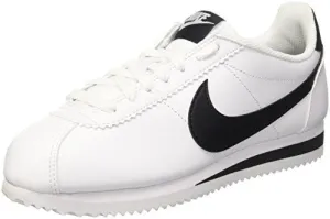 NIKE WOMENS CLASSIC CORTEZ LEATHER WHITE/BLACK/WHITE CASUAL SHOE 8 WOMEN US