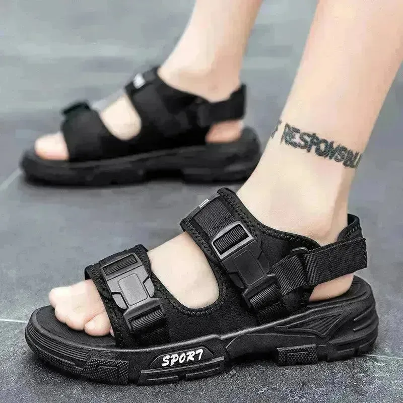 Outer Wear Sandals Men's Vietnamese Thick-soled Anti-slip Beach Shoes