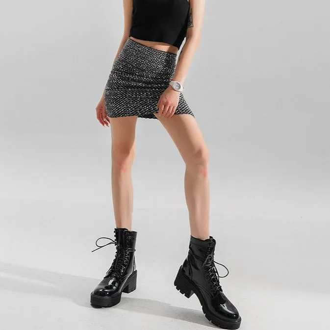 Patent Leather Thick-soled Martin Boots