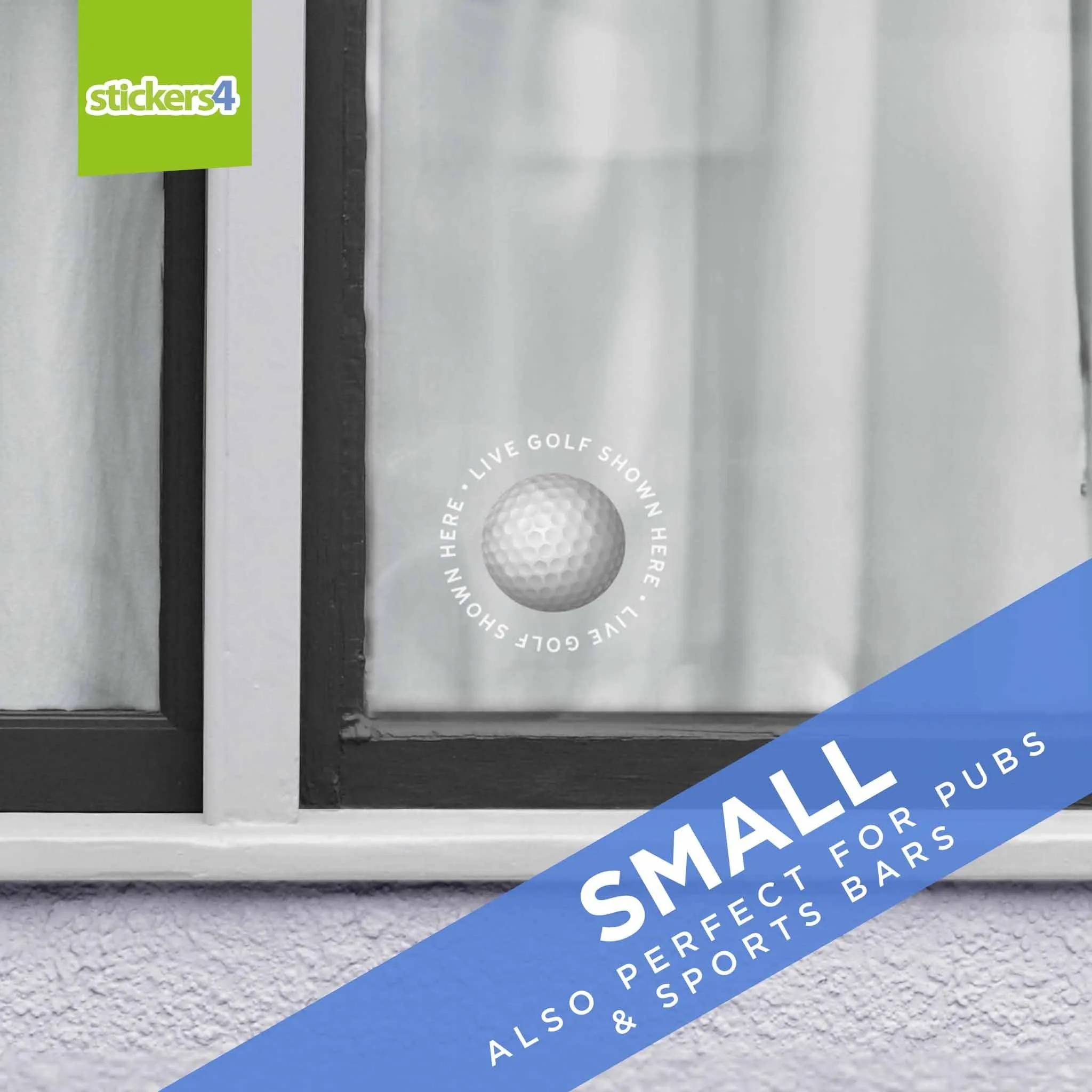"Live Golf Shown Here" Roundel Window Sticker