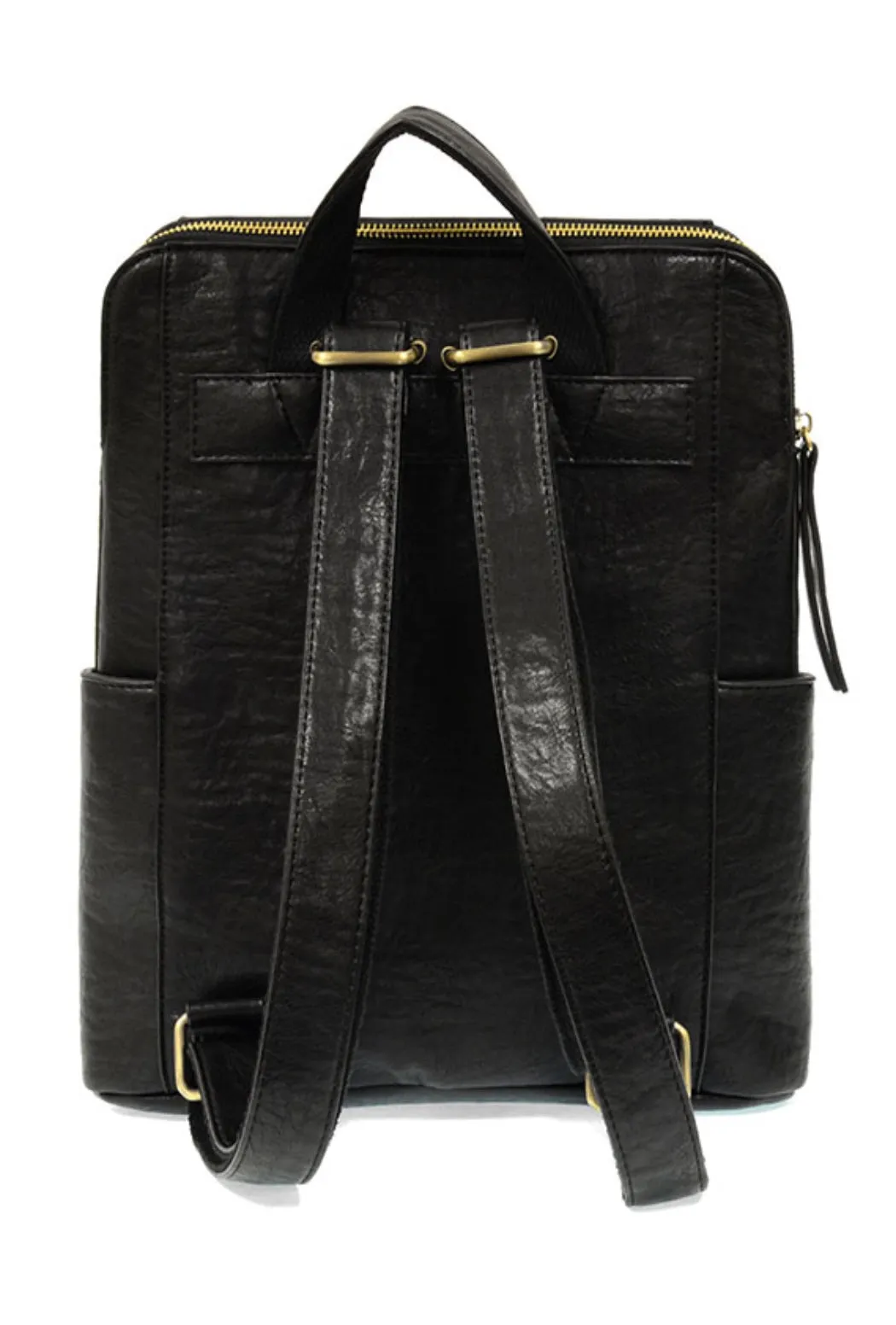 Raegan Double-Zip Backpack, Black