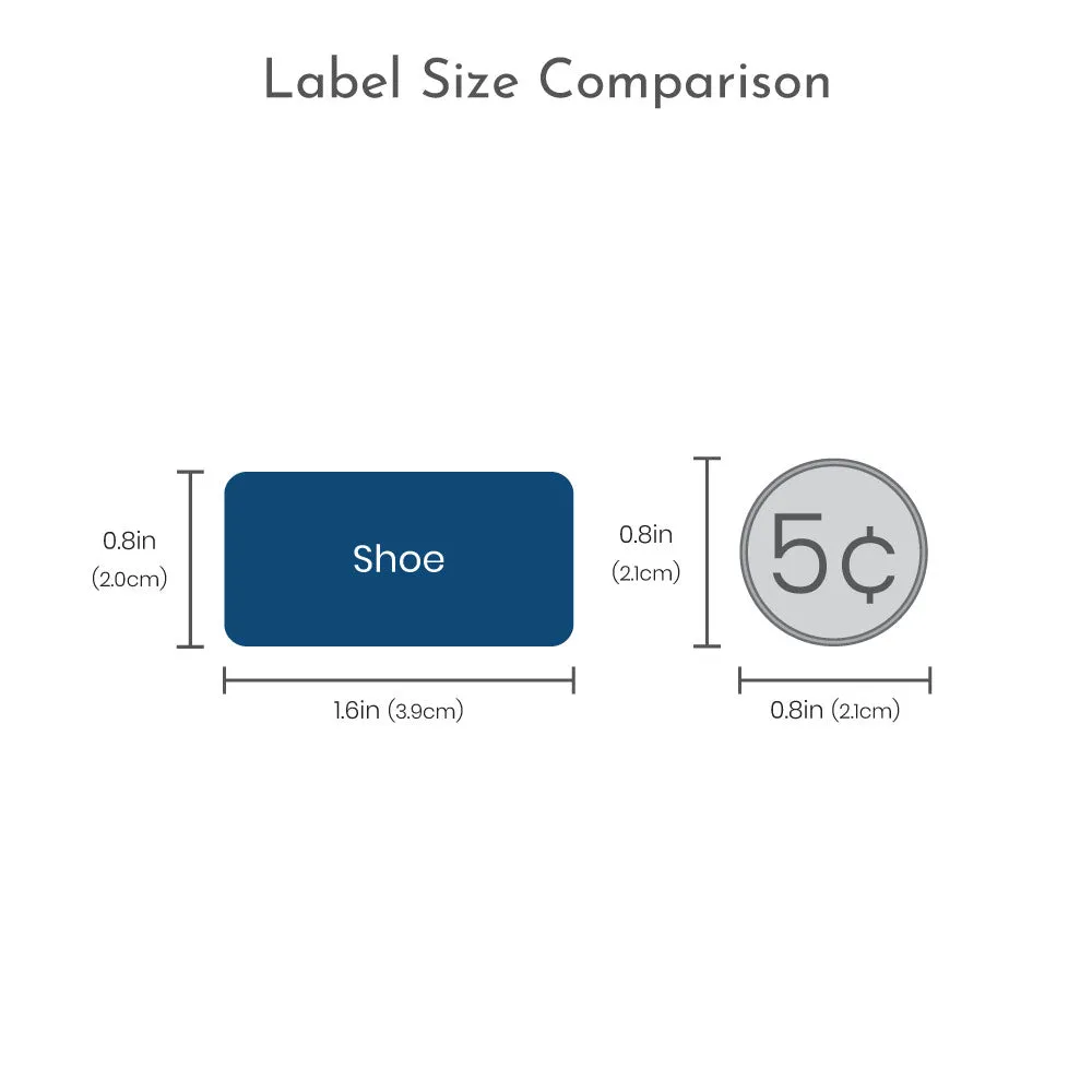 Rainbows Shoe Labels
