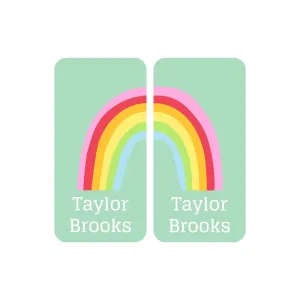 Rainbows Shoe Labels