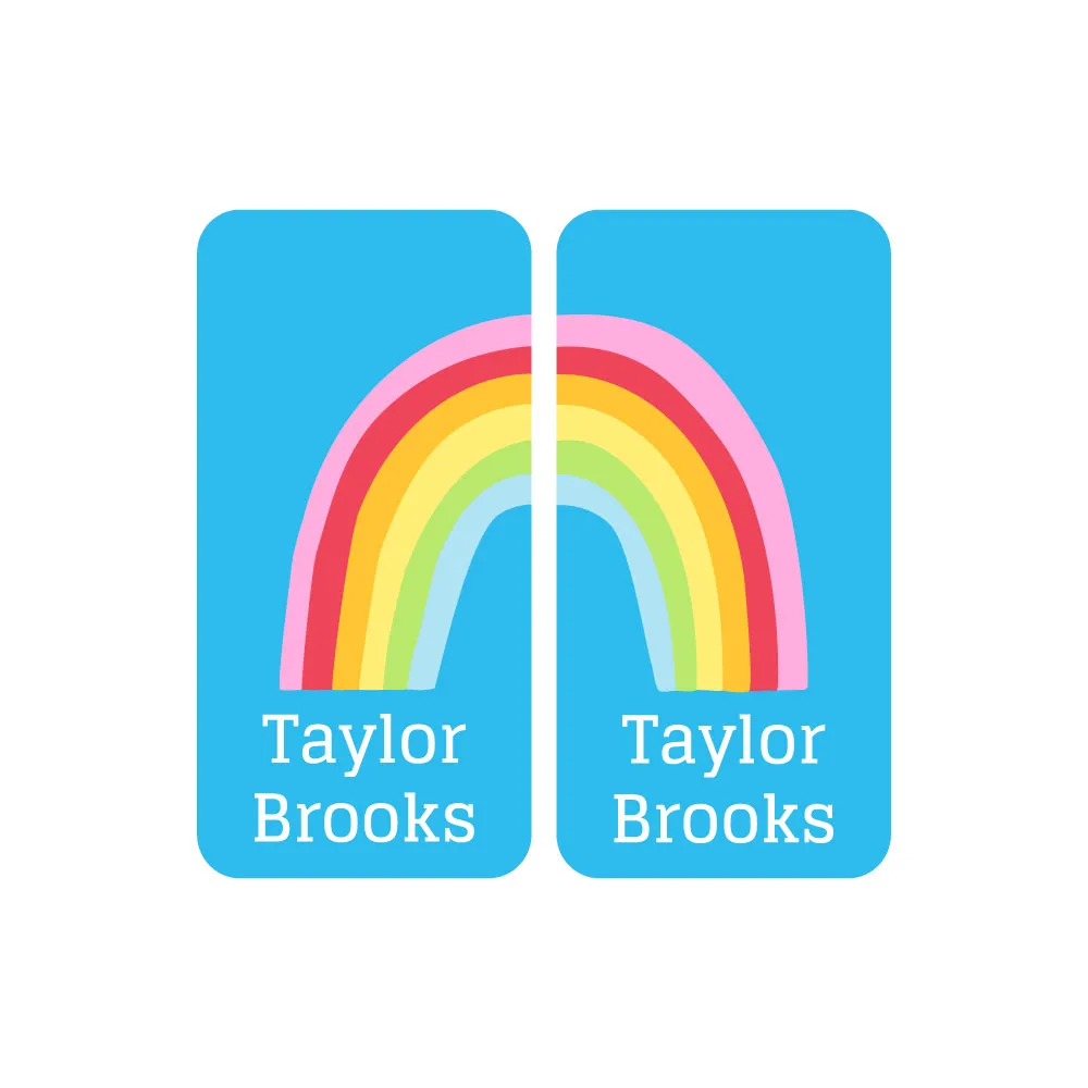 Rainbows Shoe Labels