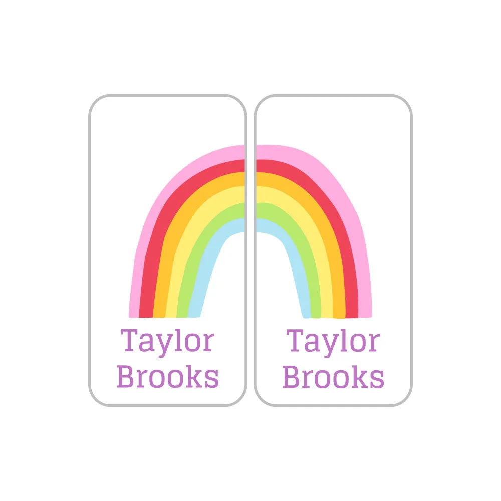 Rainbows Shoe Labels