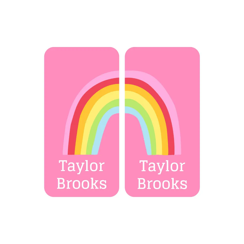 Rainbows Shoe Labels