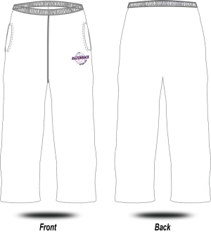 RAZORBACK NETBALL - Track Pants (White)