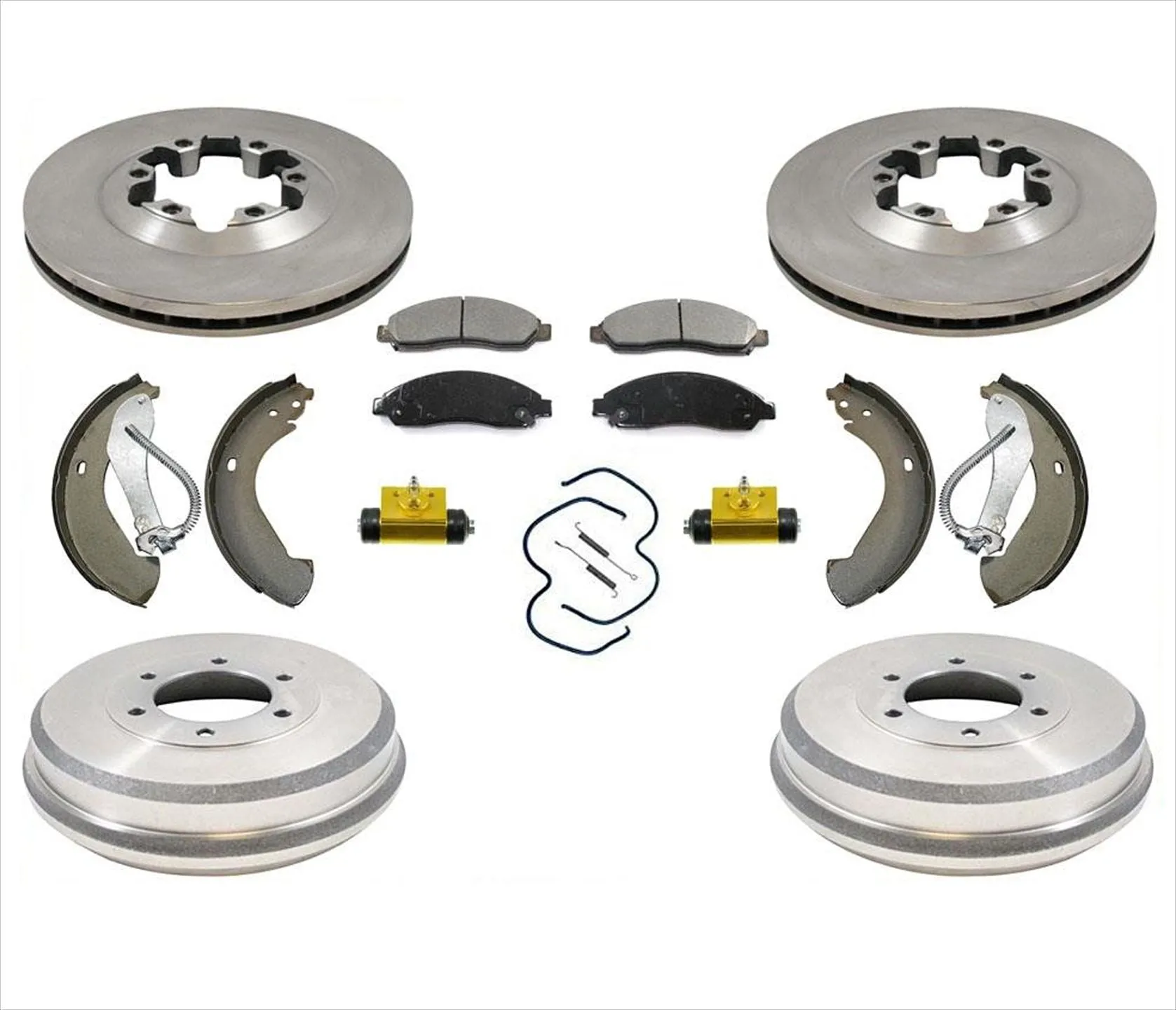 Rotors Brake Pads Drums Brake Shoes Spring Wheel Cyl 04-08 Chevrolet Colorado