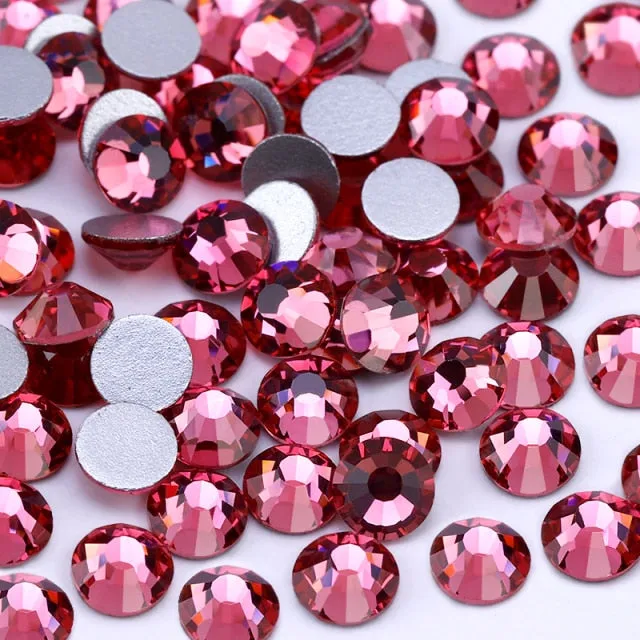 #S200 New SS16, SS20, SS30 Colored Glass Rhinestone Gems - Flatback-Glue On