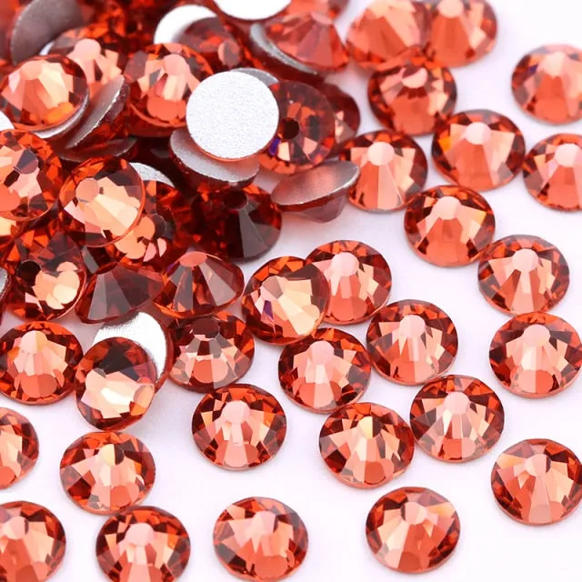 #S200 New SS16, SS20, SS30 Colored Glass Rhinestone Gems - Flatback-Glue On