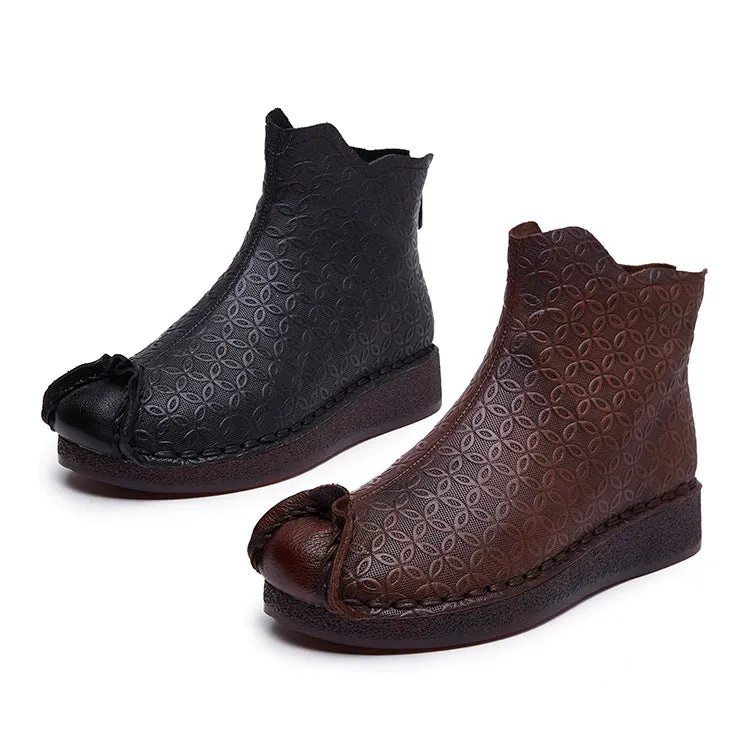 Spring Autumn Handmade Leather Retro Casual Boots|Gift Shoes