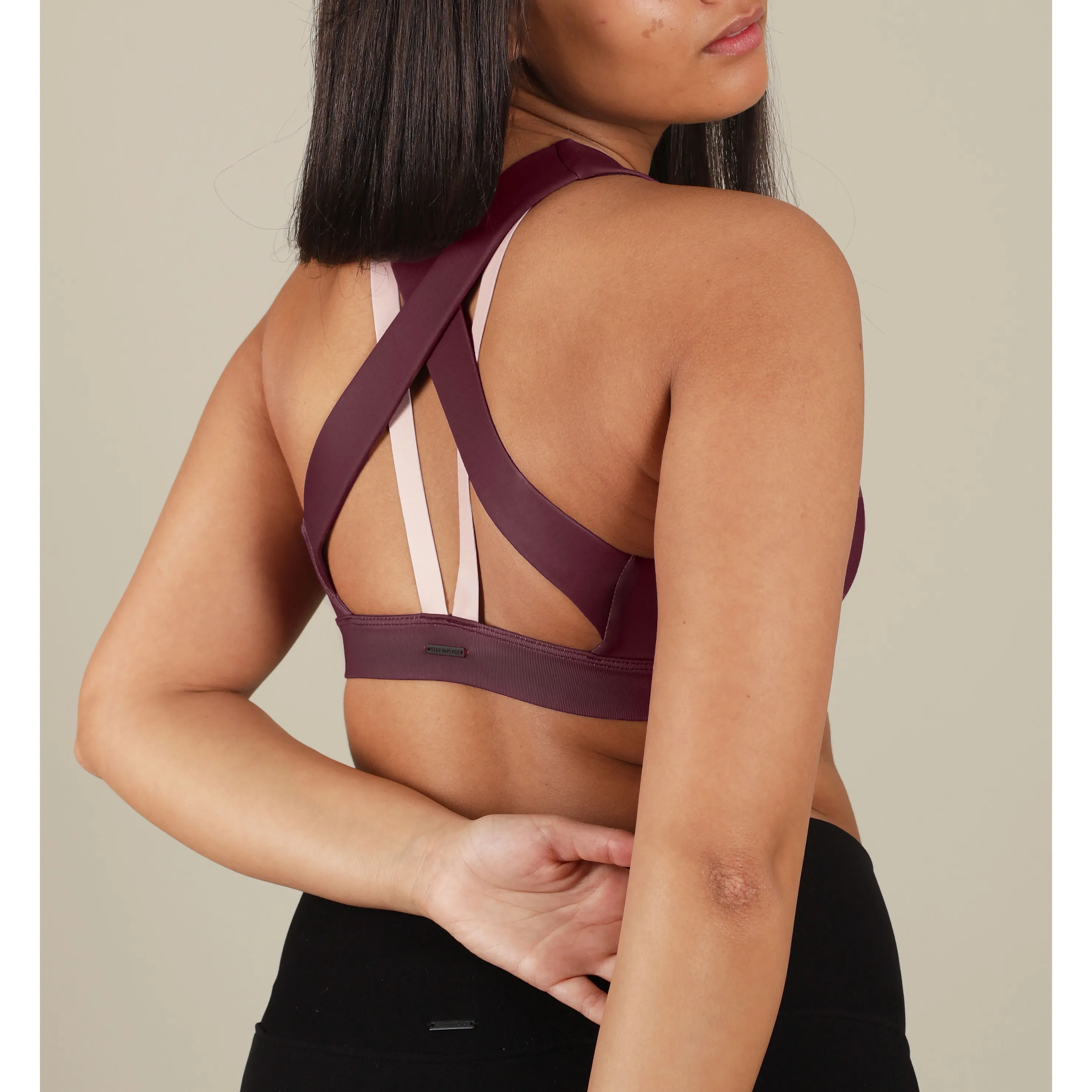 StayInPlace Energy Sports Bra Plum Pout | Buy StayInPlace Energy Sports Bra Plum Pout here | Outnorth