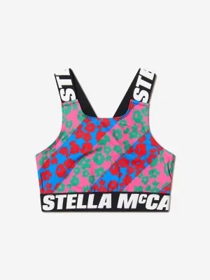 Stella McCartney Girls Floral Cropped Sports Top