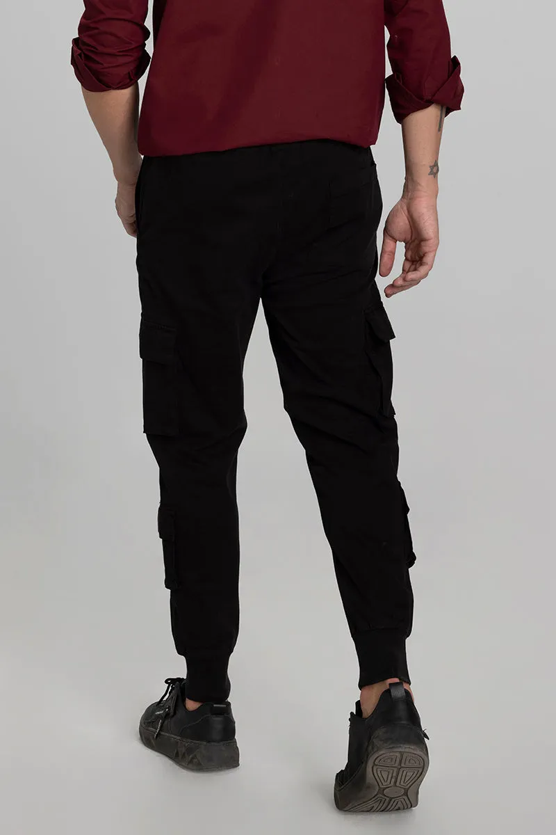 Streetstyle Black Cargo Pant