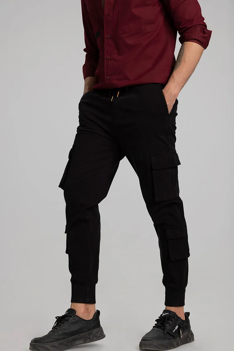 Streetstyle Black Cargo Pant