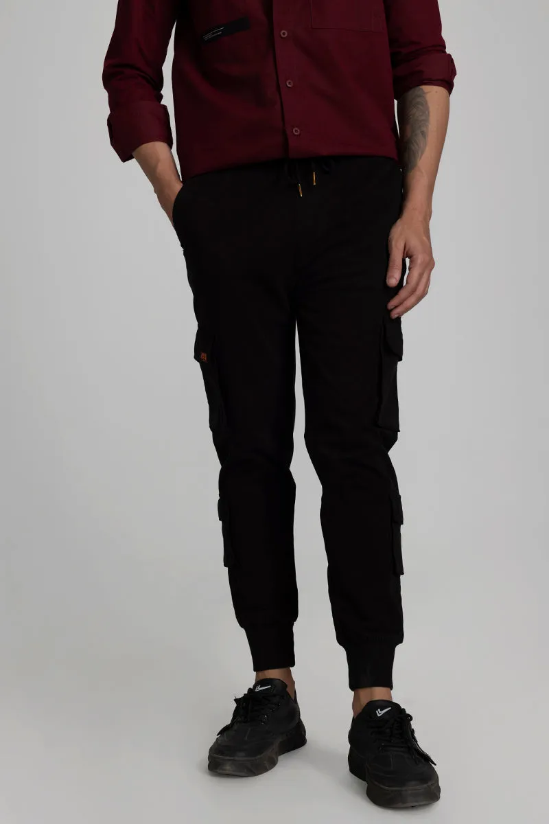 Streetstyle Black Cargo Pant