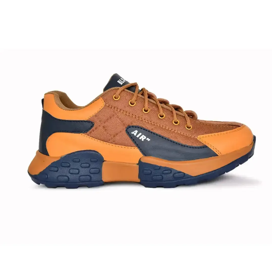 Thick Base Casual Sneakers for Men Brown Color (Hammer)
