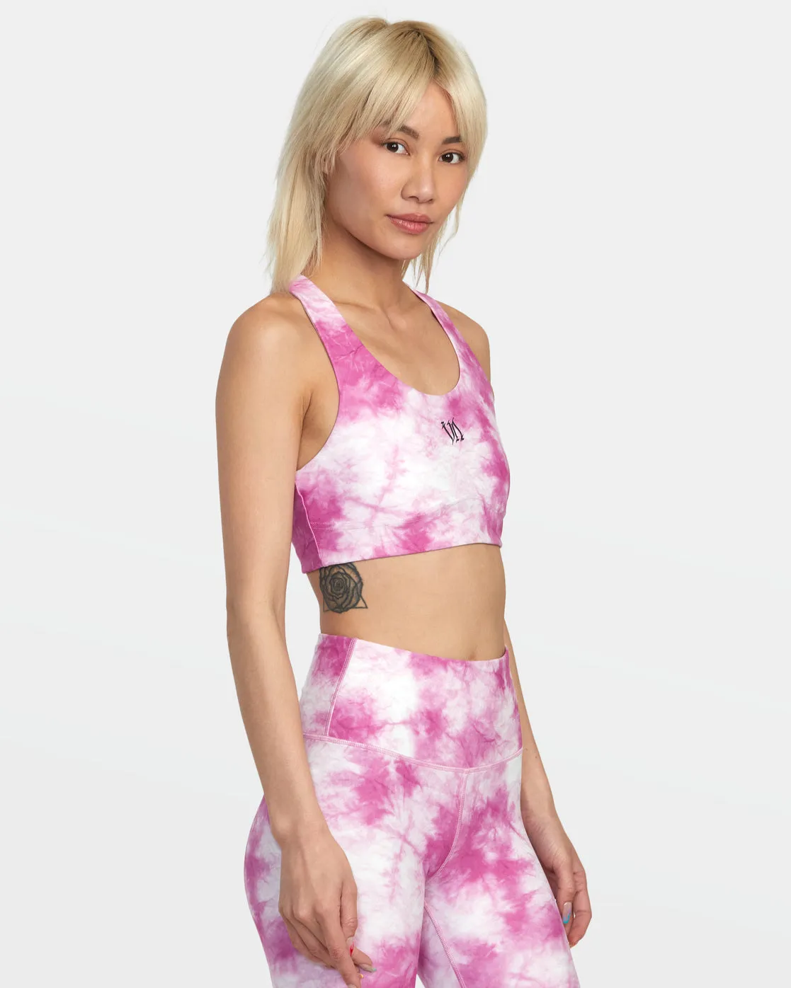 Thug Rose Essential Sports Bra - Rose Pink