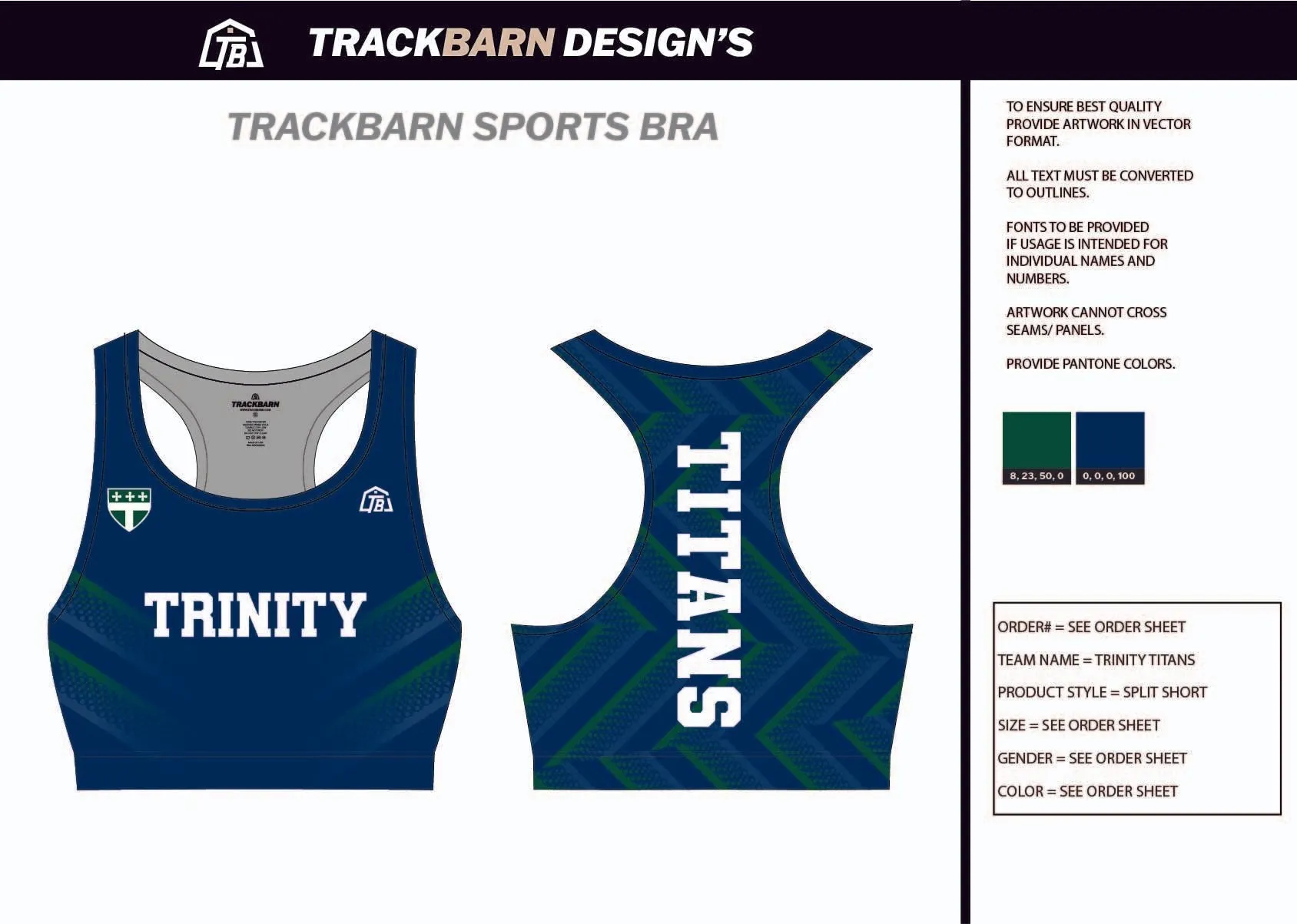 Trinity-Titans- Sports Bra