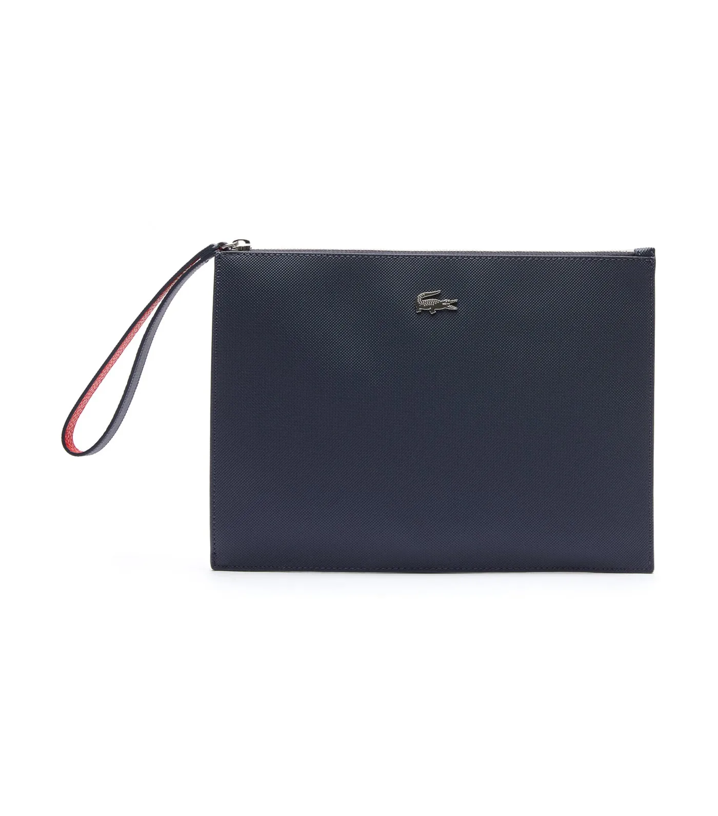 Unisex Anna Coated Piqué Canvas Zip Clutch Marine 166 Rouge 240