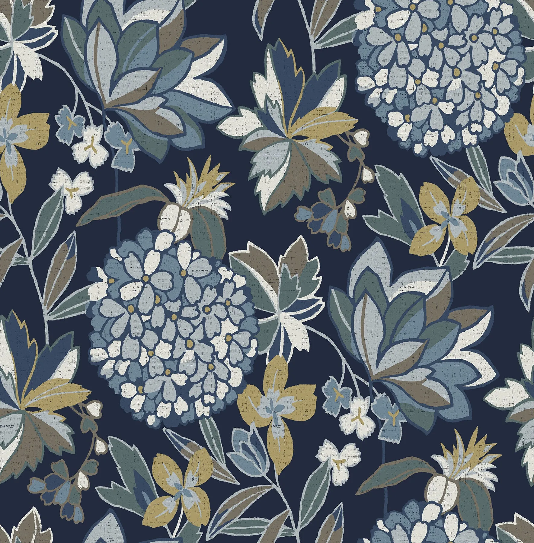 Valdivian Fuchsia Floral Wallpaper