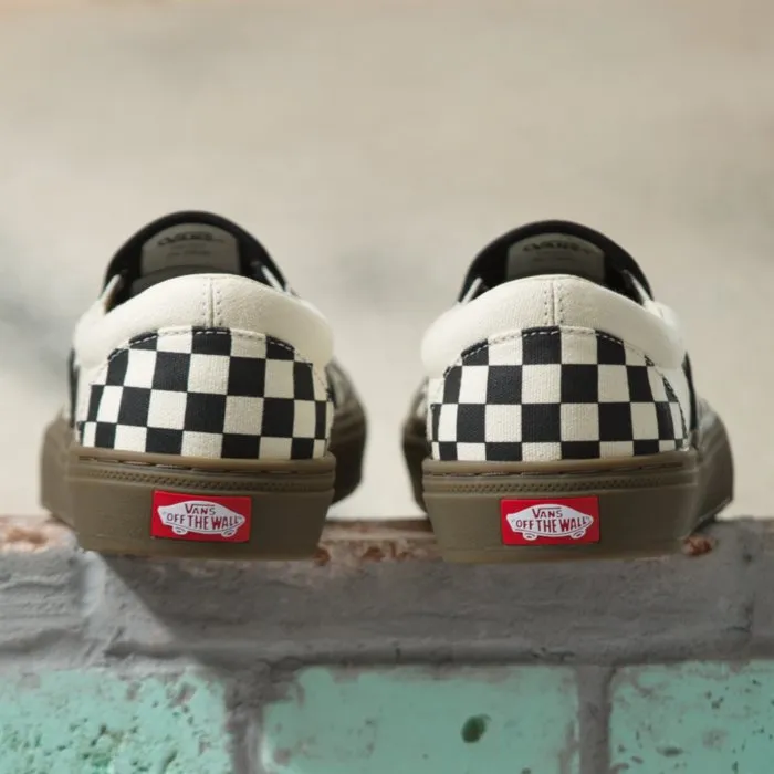 Vans Checkerboard BMX Slip-On Shoe - Black/Dark Gum