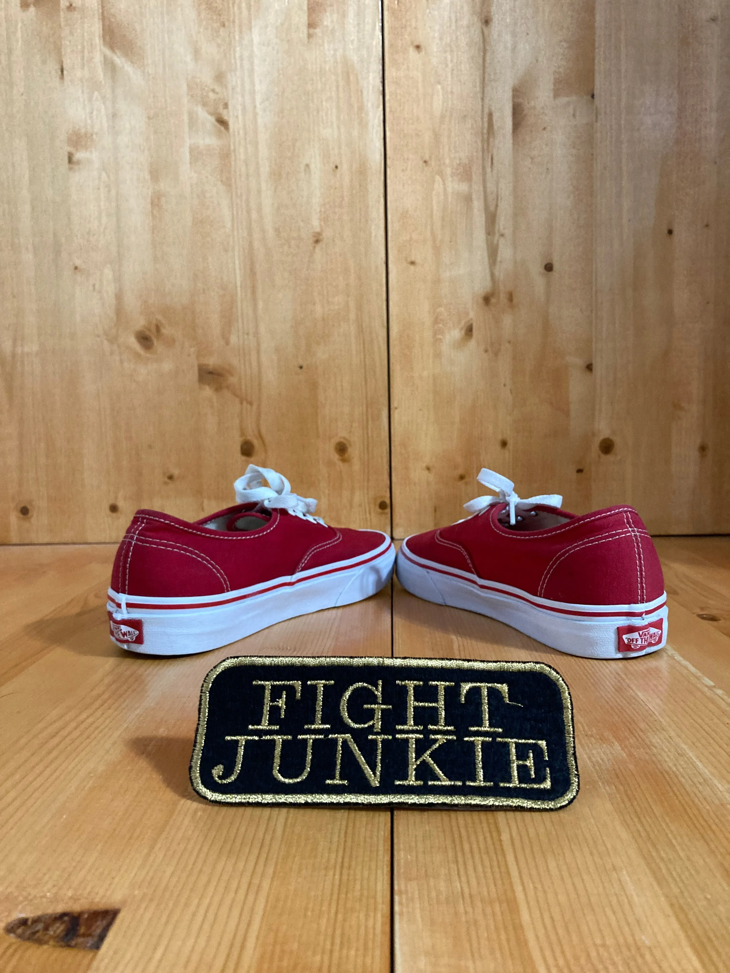VANS OLD SKOOL AUTHENTIC RED Womens Size 7 Low Top Fabric Shoes Sneakers Red 721461