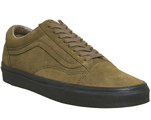 Vans "Old Skool Suede" Sneakers (Teak/Black) Skating Classic Era Shoes