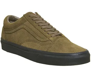 Vans "Old Skool Suede" Sneakers (Teak/Black) Skating Classic Era Shoes