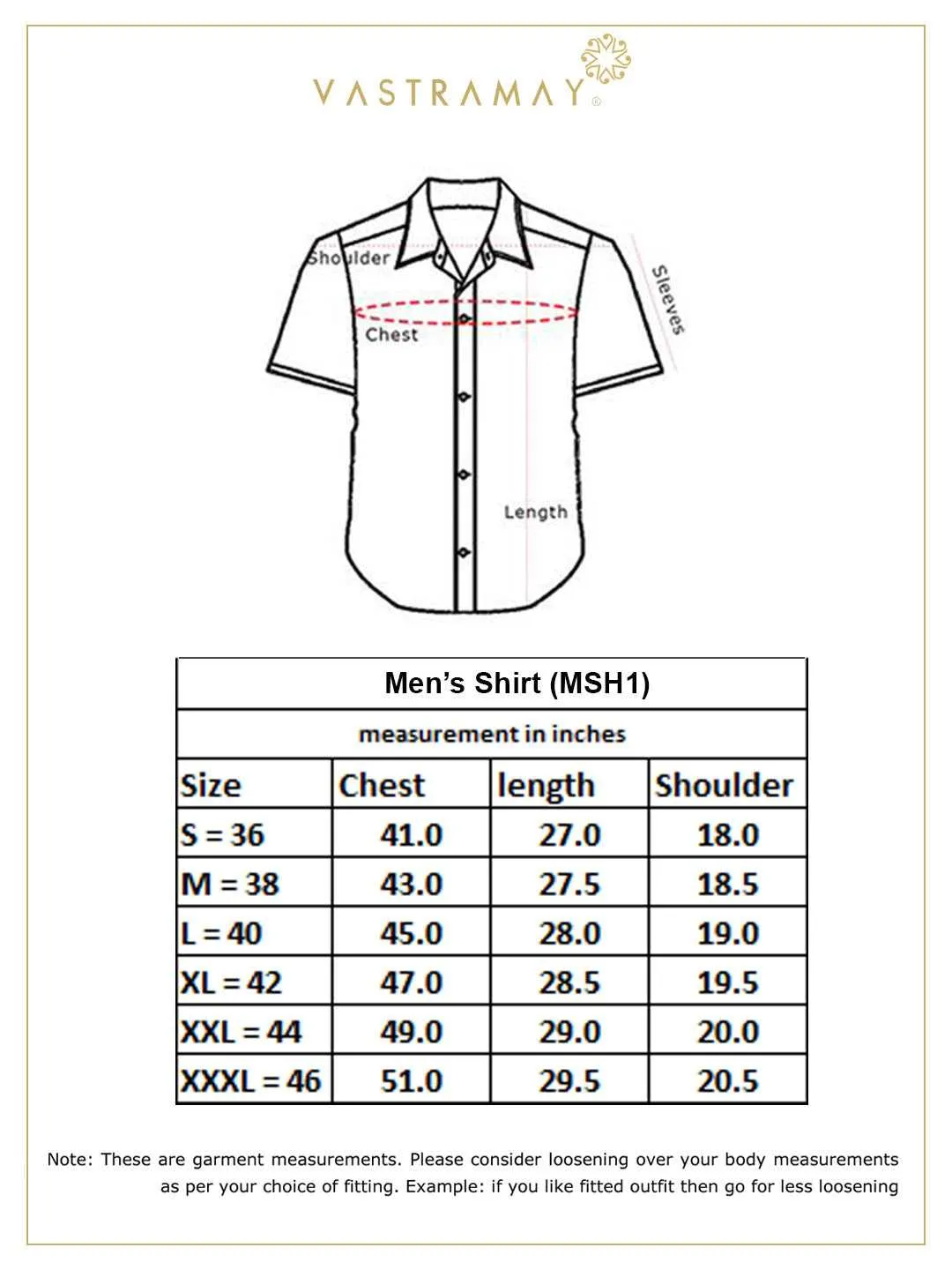 VASTRAMAY Men's White Cotton Shirt