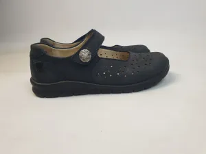 Waldlaufer navy nubuck leather mary jane style shoes size EU 5.5 (fits AU 7.5)