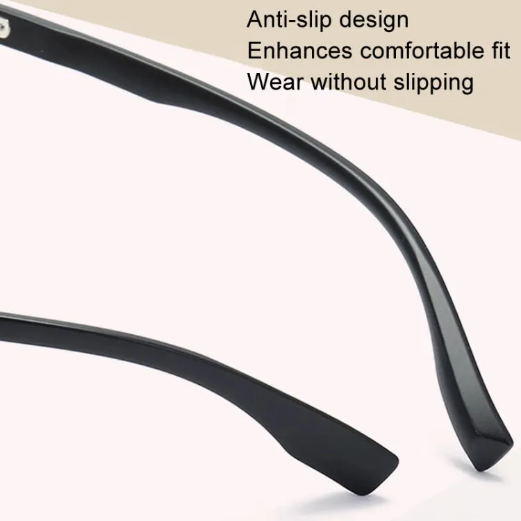 Watching Cell Phone Playing Games Anti-Blue Light Glasses Postoperative Flat Glasses, Color: Black Frame Light Yellow To Gray Lens