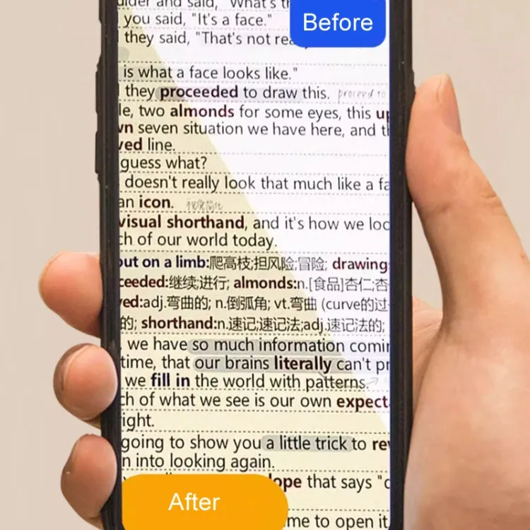 Watching Cell Phone Playing Games Anti-Blue Light Glasses Postoperative Flat Glasses, Color: Black Frame  Transparent Lens