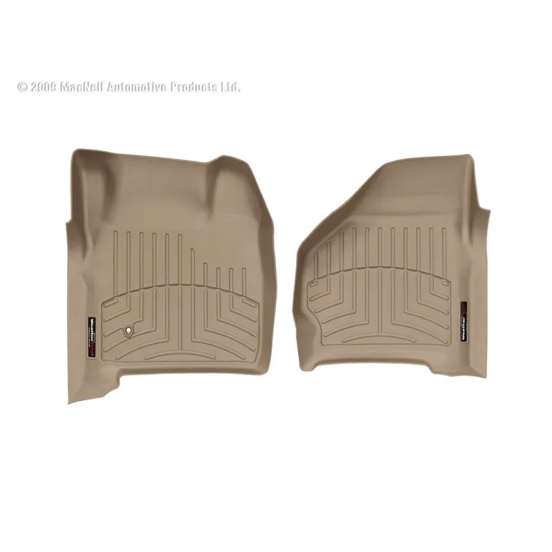 WeatherTech FloorLiners - Front - Tan - Ford Fullsize SUV/Truck 1999-2007