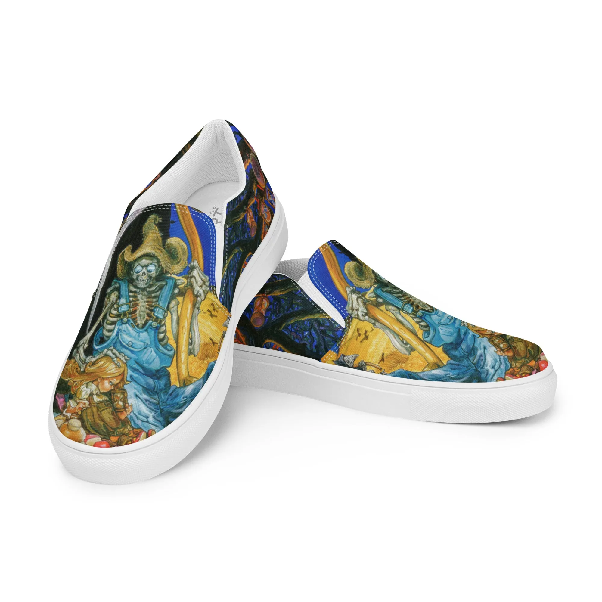 Women’s Reaper Man slip-on canvas shoes *US SIZES SHOWN! USE CHART!
