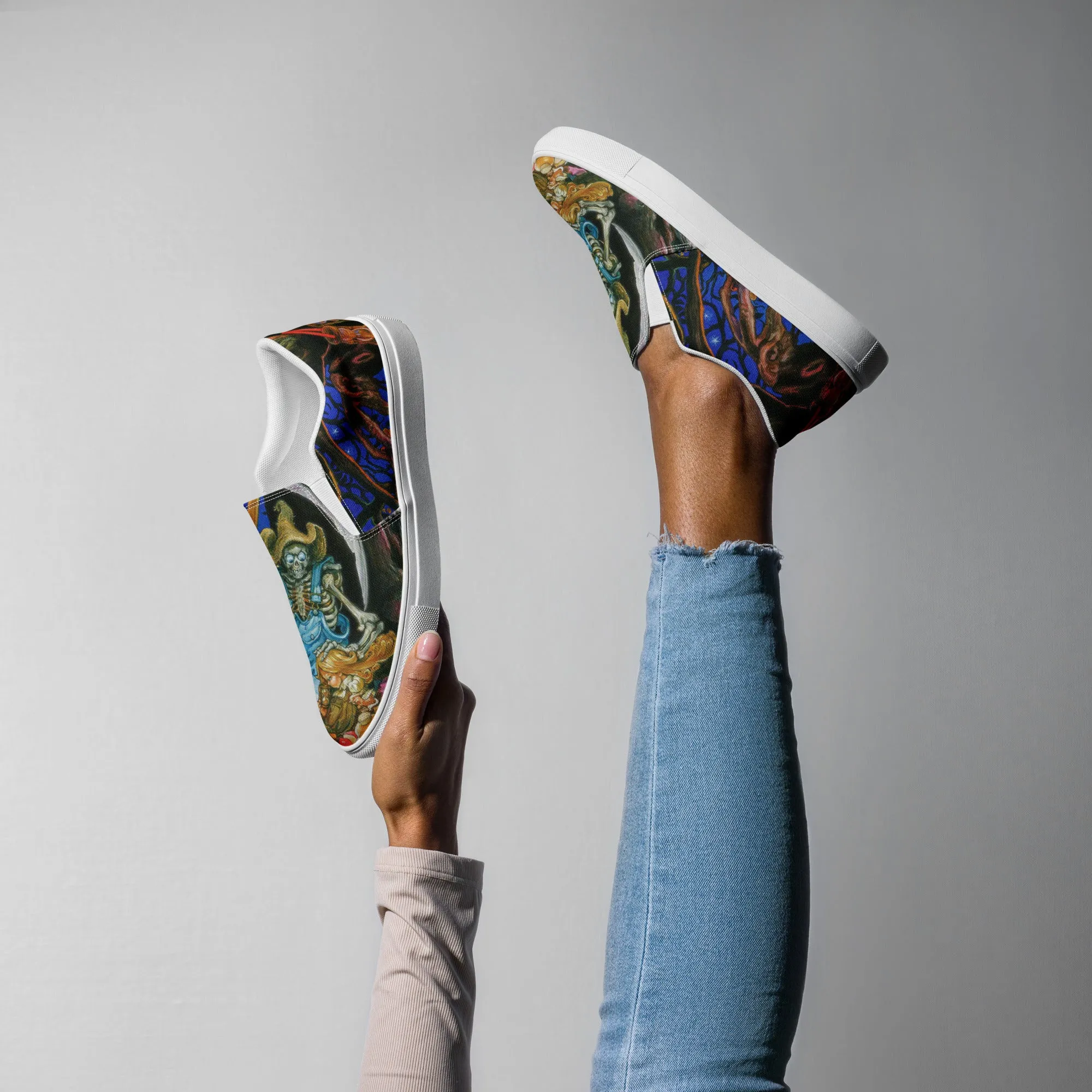 Women’s Reaper Man slip-on canvas shoes *US SIZES SHOWN! USE CHART!