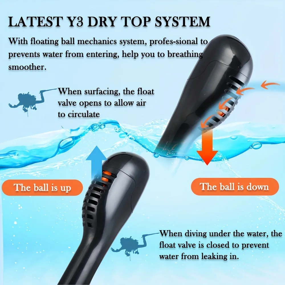 Y3 Full Face Snorkeling Mask 180 View AntiFog AntiLeak Tech