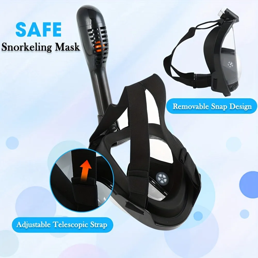 Y3 Full Face Snorkeling Mask 180 View AntiFog AntiLeak Tech